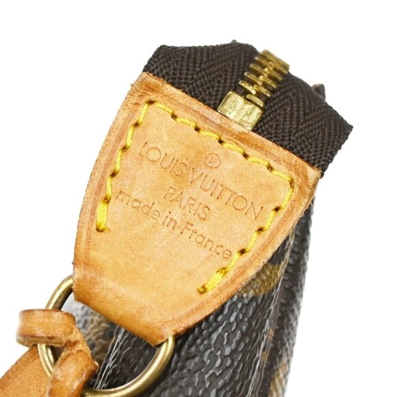 LOUIS VUITTON Pochette Accessoires Hand Bag Monogram Leather BN - Picture 11 of 16